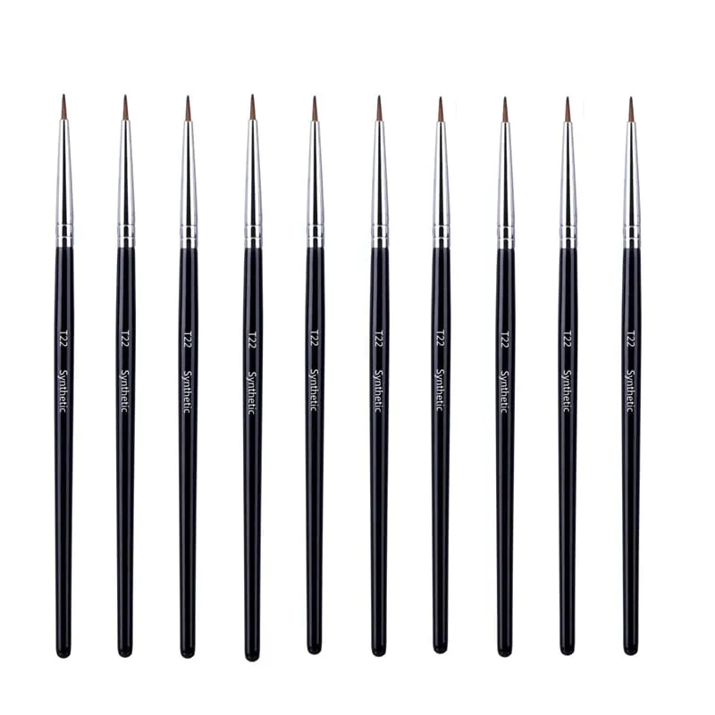 5/10/20/50 Pcs Brow Contour Makeup Brushes Eyebrow Eyeliner Brush Professional Super Thin Angled Liner Eye Brush Make Up Tools — image 18