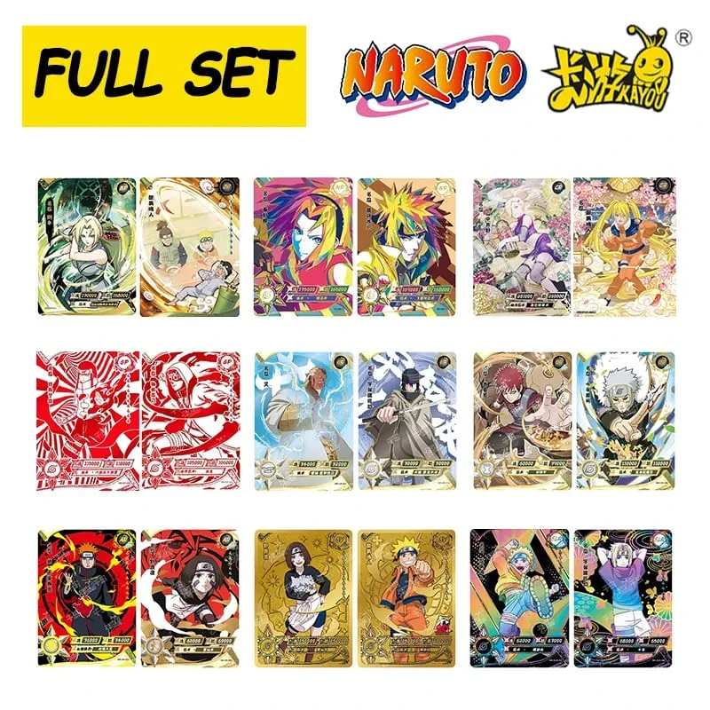 Naruto Card Set Full Series SE BP NR CR PR GP CP SP MR PR SLR OR AR UR ZR Cards Sasuke Anime Collection Card Toy Gift — image 1