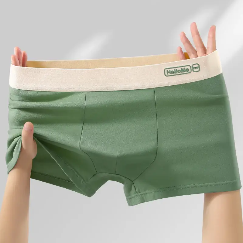 6Pcs/Men's Underwear High Quality Pure Cotton Boxer Shorts Anti-bacterial Breathable Sports Men Underwear Elasticity Large Size