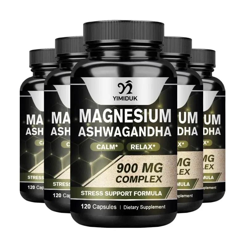 Magnesium + Ashwagandha Supplement with Magnesium Citrate Muscle Recovery Heart & Bone Health Calm & Relaxation — image 9