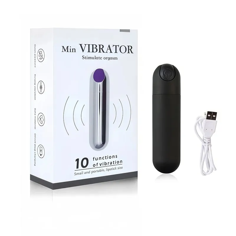 Penggetar G Spot Kuat untuk Wanita Stimulator Klitoris Peluru Mini Pemijat Vagina Sumbat Anal Mainan Seks Masturbasi Telur Bergetar — image 5