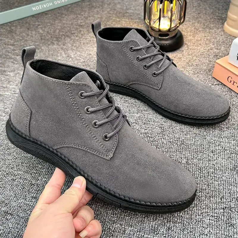 Scarpe alte da uomo primaverili Scarpe casual stringate in PU autunno Scarpe da lavoro semplici e versatili stile britannico Zapatos Hombre — image 6