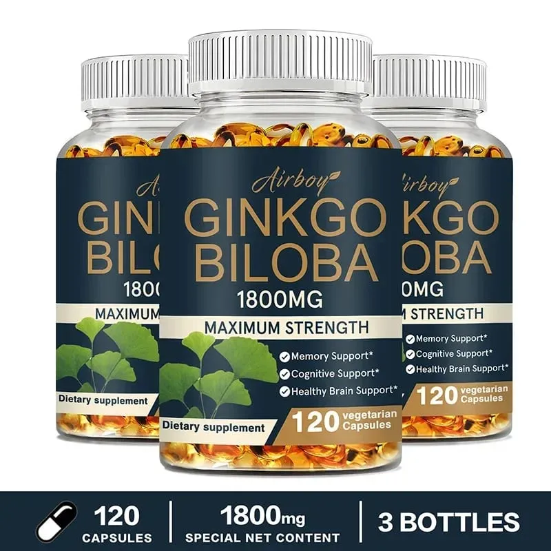 Ginkgo Biloba - Improves Concentration Memory and Learning Promotes Brain Health Improves Clarity