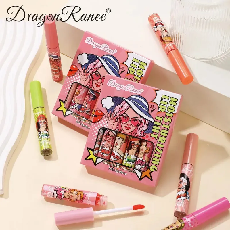 6-pack Lip Gloss Set is easy to color and does not fade. It is a must-have for beginners with lip gloss and holiday — image 5