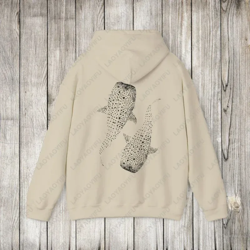 Whale Fish Sea Life Hoodie Pullover for Ocean Lovers Men Women Gift Diving Coconut Beachy Girl Autumn Fashion Sweatshirt Gifts — image 18