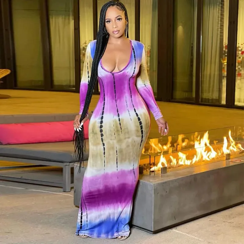 Spring And Summer Dresses For Women Chest Wrap Printed Off Shoulder Bandage Slim Sexy Long Dress 2023 New Fashion party MsChuh — image 20