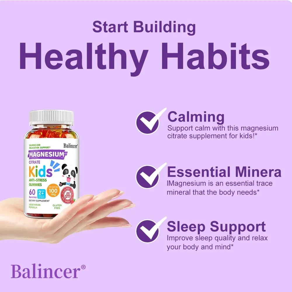Magnesium Citrate Gummies - Calming Anti-stress Promote Healthy Sleep Improve Memory Concentration Nutritional Supplement — image 6
