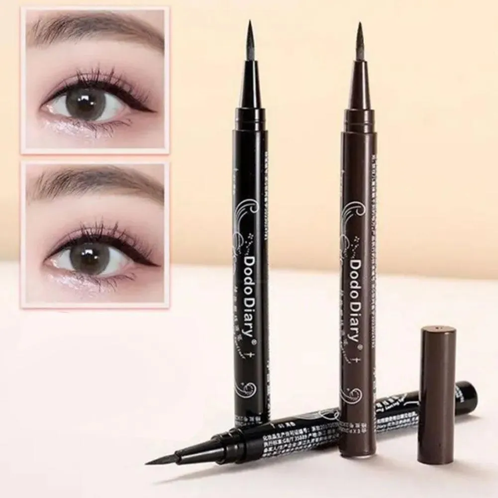 New Black Brown Color Liquid Eyeliner Pen Waterproof Long-lasting Natural Eye Liner Pencil Fast Dry Soft Texture Makeup Tools — image 1