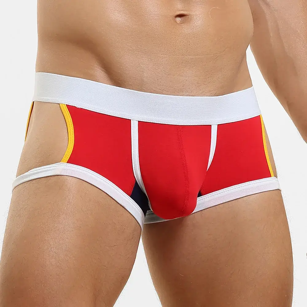 Men's Low-Waist U-Shape Flat Briefs Underwear Trendy Side-Light Design Comfortable Innerwear for Men — image 28