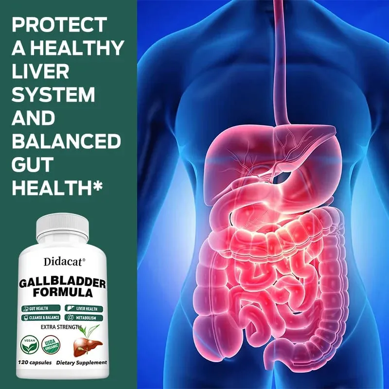Premium Liver Supplement Ox Bile Extract Cleanses The Liver Detoxifies and Repairs Supports Gut Health 120 Capsules — image 2