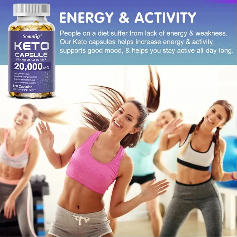 Keto BHB & Apple Cider Vinegar Supplement Capsules Weight Management Cleansing Detox Fat Burning Appetite Suppressant NON-GMO — image 6