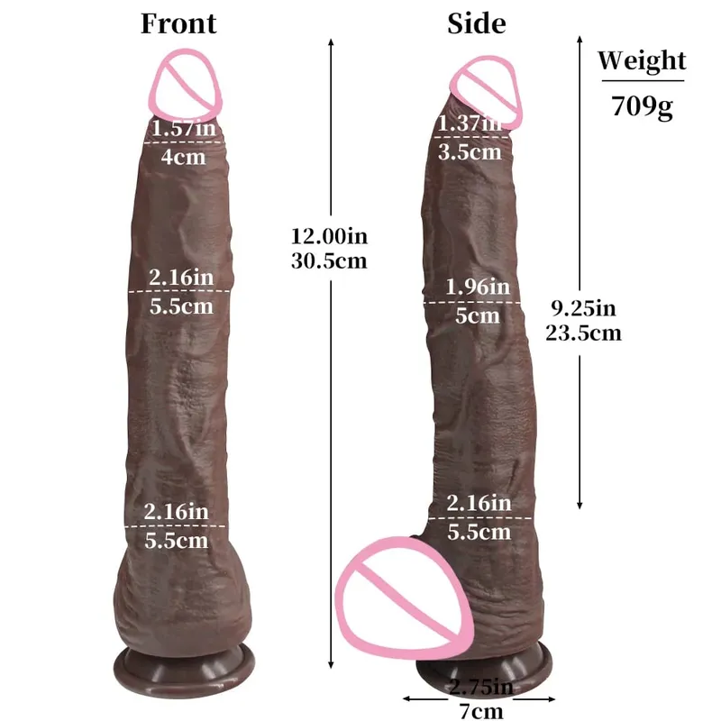 Realistisk Lang Dildo Kød Hud Blød Stor Pik Dobbelt Silikone Lille Penis Til Kvinde Mand Analsex legetøj Sugekop Masturbator — image 8