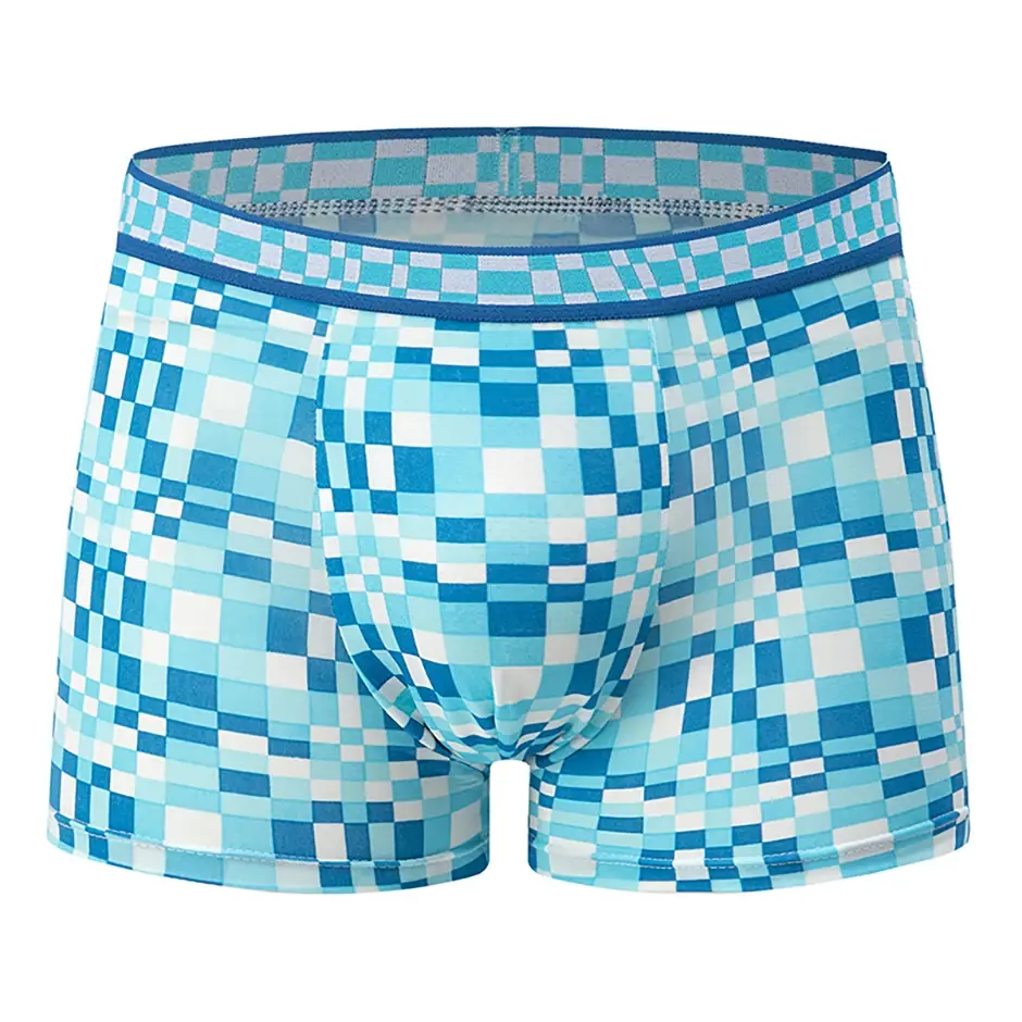 Boxer décontracté à motifs colorés pour hommes, sous-vêtements amples et confortables, surdimensionnés, taille élastique, 4/5 pièces