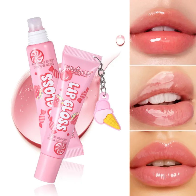 6 Colors Random Hair Moisturizing Fruit Scent Lip Gloss Long-Lasting Waterproof Liquid Lipstick Makeup Valentine's Day Gift — image 4