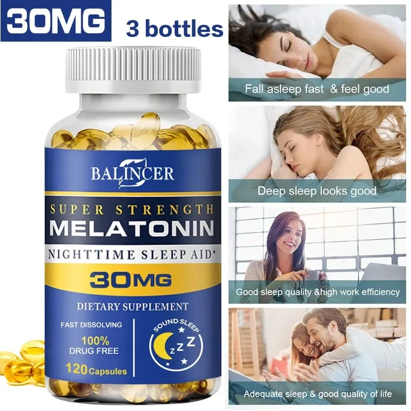 Balincer - Melatonin Sleep Dietary Supplement Supports Relaxation Stress and Healthy Sleep Non-GMO Dietary Supplement — image 3