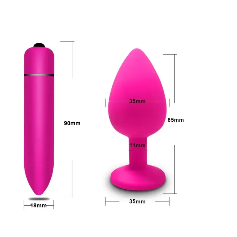 4pcs Soft Silicone Anal Plug Mini Erotic Bullet Vibrator Butt Plug Sex Toy for Men Women Gay Couples Anal Prostate Stimulator — image 20