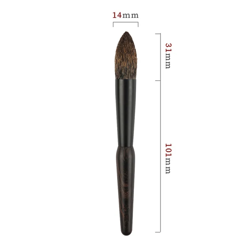 Professional Handmade Make Up Brush Z216 Tapered Highlighter Brush Portable Soft Squirrel Hair Makeup Brushes