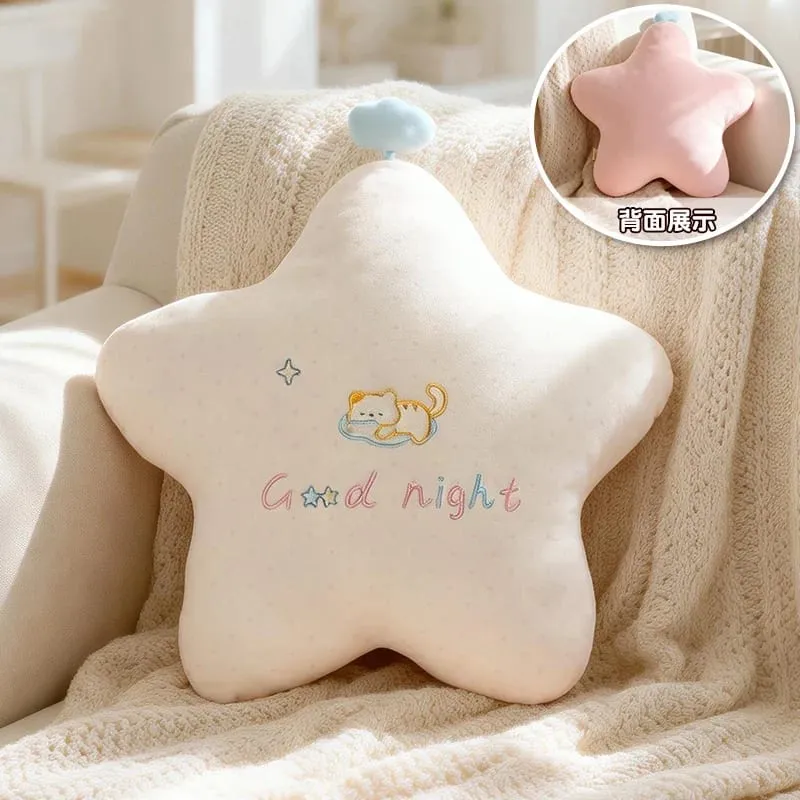 Ny udstoppet Cloud Moon Star Plys pude Blød pude Legetøj Til Børn Baby Børn Pige Julegave Værelse Bilindretning — image 8