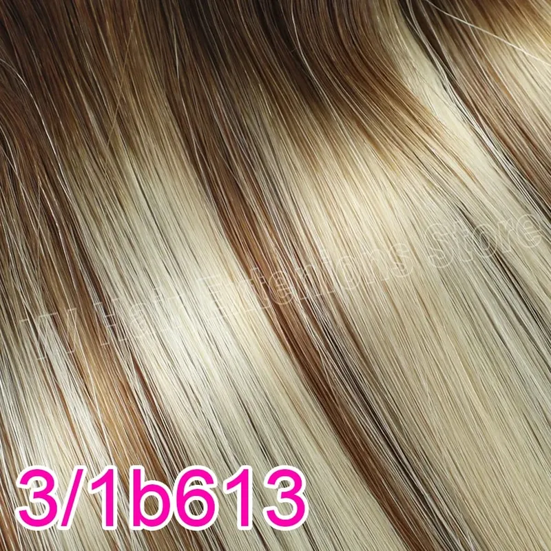 Micro Ring Hair Extension Ombre 100% Virgin Human Hair Extensions Nano Ring Micro Beads Tip Thick Full Head 18"-30"extensiónes — image 23