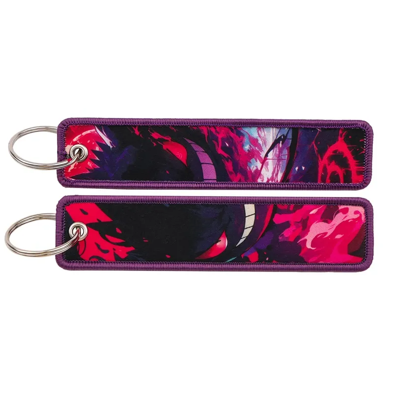 Japanese Anime Elf Monsters Keychain for Cars Backpack Key Holders Embroidery Keyrings Key Tag Jet Tag Accessories Gifts 1pcs — image 14