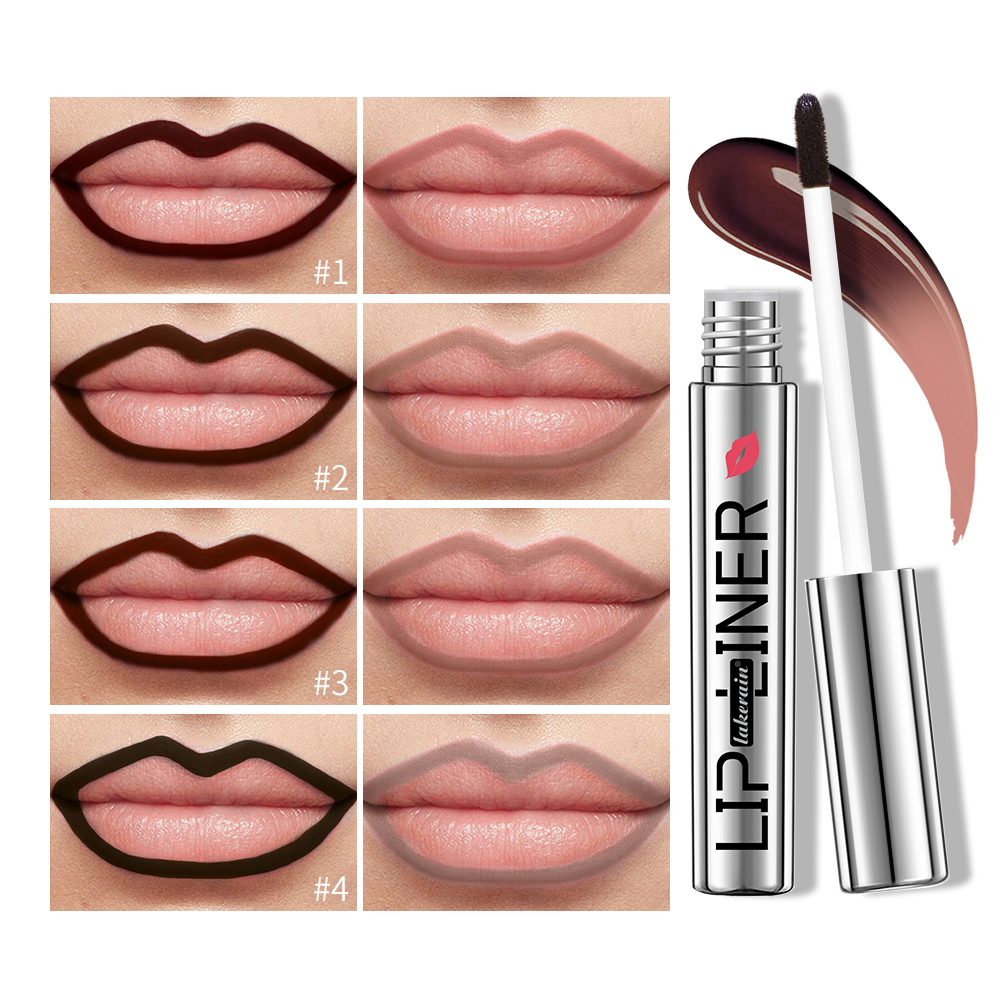 Lipliner Peel Off Lip Liner Stain Peel Off Lip Liner Tattoo Waterproof Matte Long-Lasting Brown Nude Lip Color Cosmetics Makeup — image 4