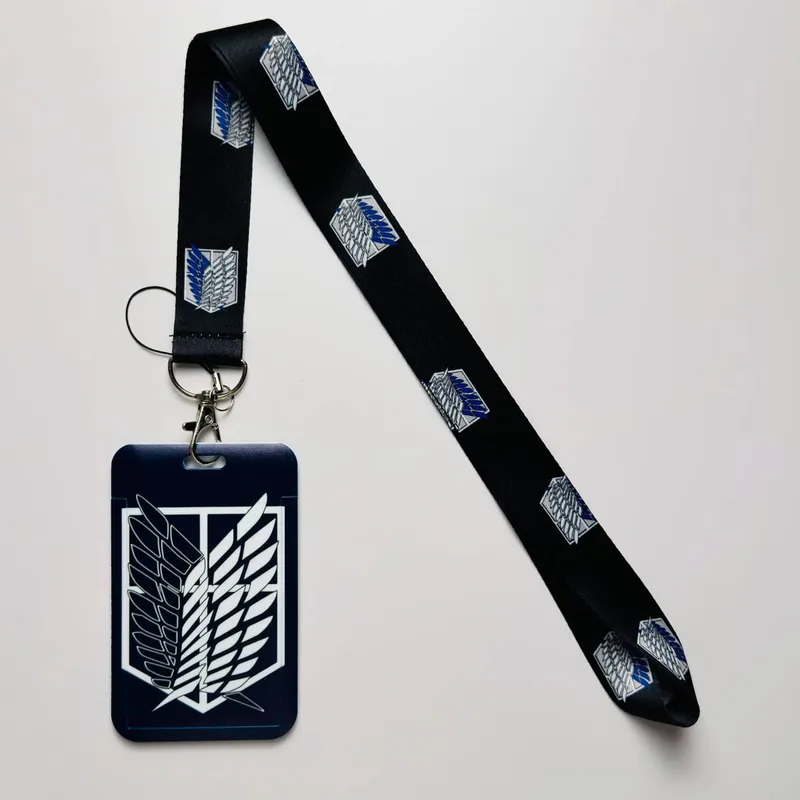 Anime Characters Card Holder Lanyards Keys Neck Strap Card Badge Keychain ID Credit Bus Card Cover Hang Rope Lariat Lanyard — image 8