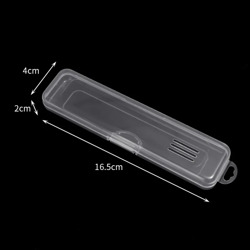 Transparent Makeup Brush Storage Box Dust-proof Plastic Make Up Brushes Organizer Lightweight Tableware Container Beauty Tools
