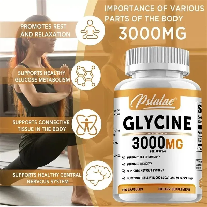 Glycine Supplement - Promotes Restful Sleep and Relaxation Muscle Bone Joint Brain and Heart Health Vegan — image 6
