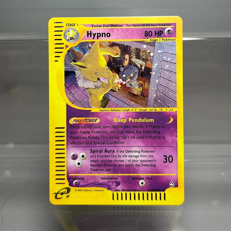 PKM Cards Tyranitar Gengar Nidoking Single Foil Cards Aquapolis Espeon Hypno Classic Game Collection Cards PTCG Proxy Cards — image 5