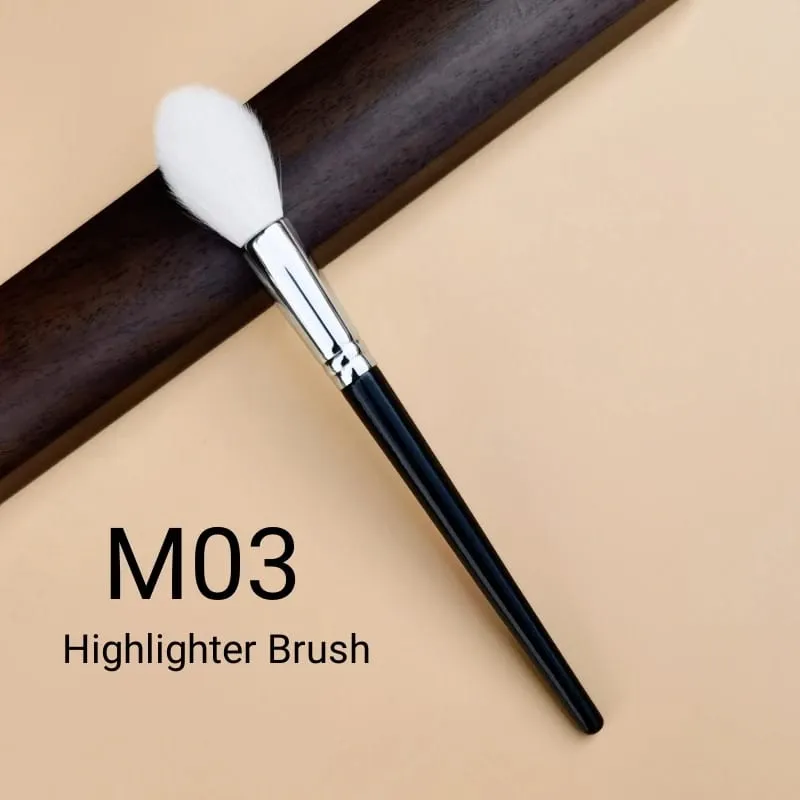 Highlighter Brush Makeup Natural Goat Hair Blending Blusher Make Up Brushes Beauty Tools