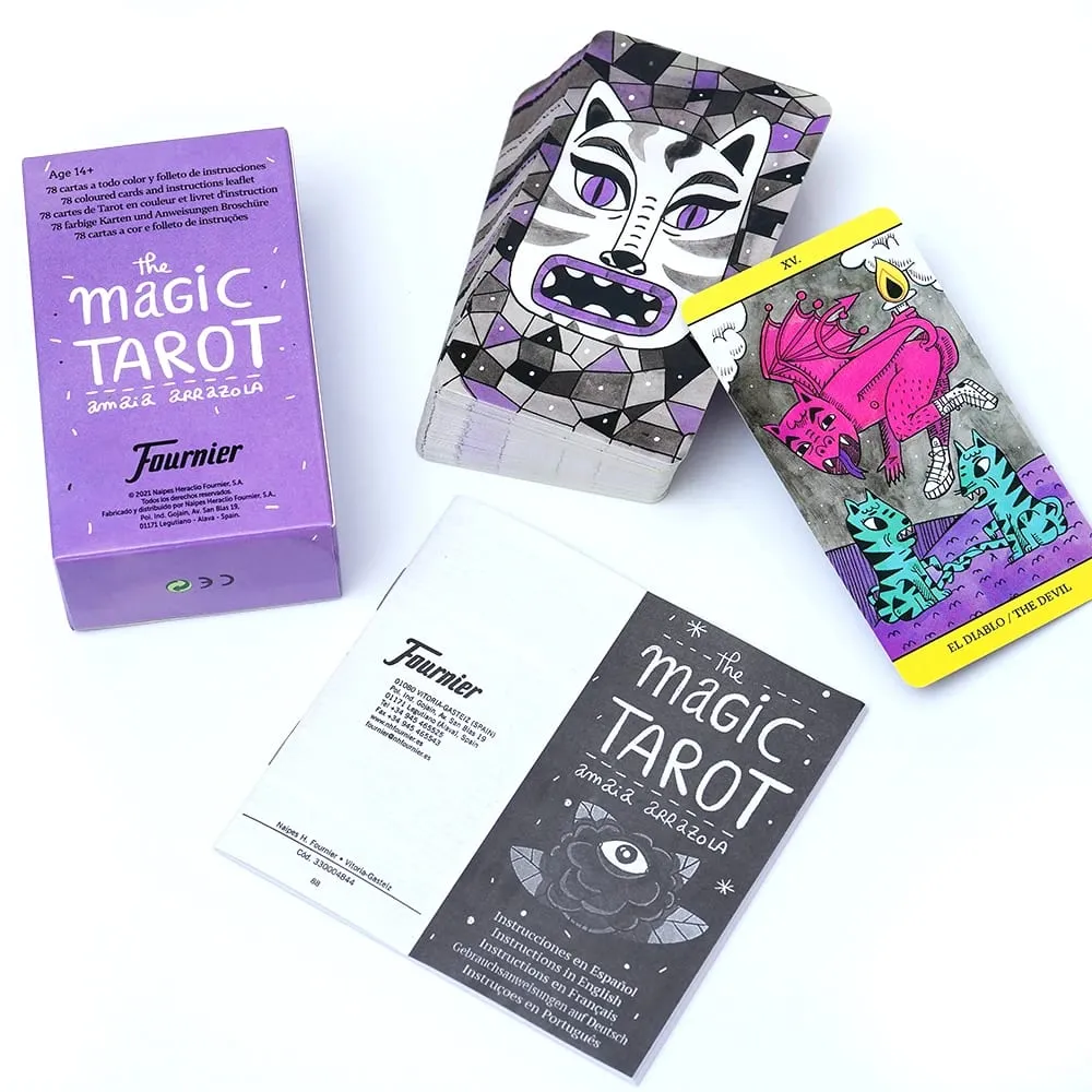 España Magiczne karty tarota w wersji hiszpańskiej Gra planszowa Talia wróżb dla początkujących Karty Oracle Talia tarota Impreza rodzinna — image 6