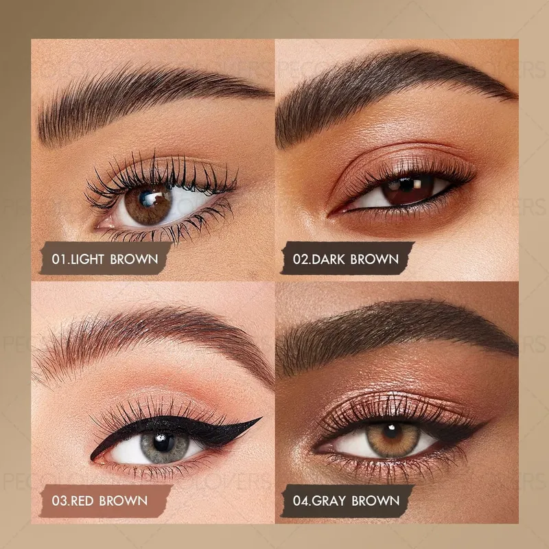 4 Pcs/SET Eyebrow Products Makeup 3 in 1 The Face Contouring Eyebrow Hairline Contour Fine Powder Soft Mist Brow Look — image 7
