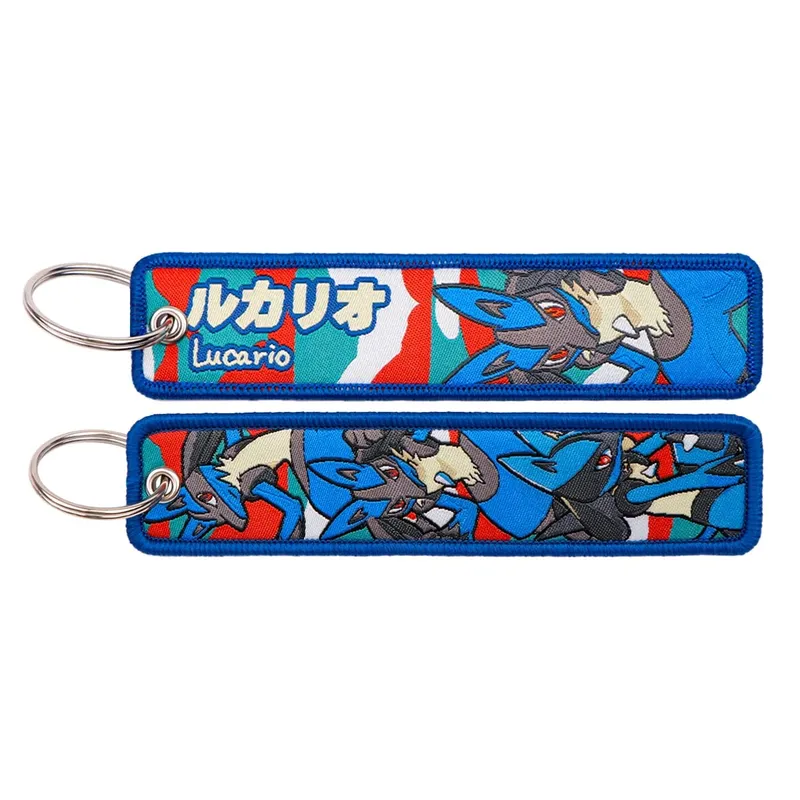 Japanese Anime Elf Monsters Keychain for Cars Backpack Key Holders Embroidery Keyrings Key Tag Jet Tag Accessories Gifts 1pcs — image 40