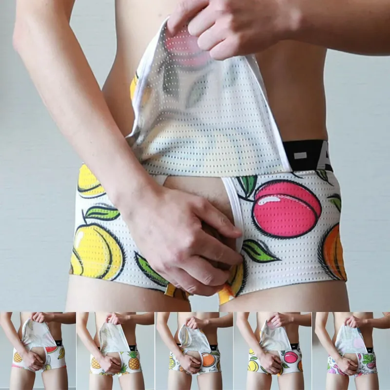 Seluar Boxer Seluar Dalam Seluar Dalam Seluar Dalam Pakaian Kapas+Spandex Terbuka Jenama Baru Fesyen Bekalan Bergaya Sesuai — image 6