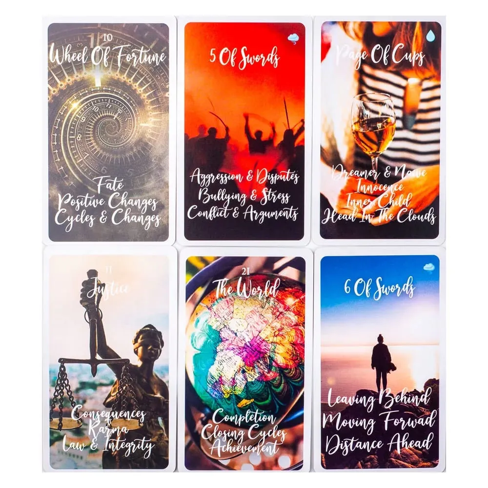 New Arrival 78Cards Twin Flame Awakened Path Tarot Deck Card 10.3x6cm For Family Party Fortune Telling Divination Game — image 5