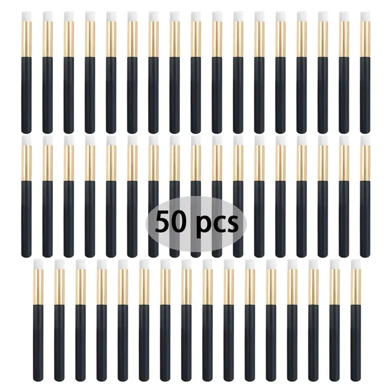 50Pcs 전문 소프트 래쉬 확장 샴푸 브러쉬 딥 클렌징 속눈썹 눈썹 코 필 케어 살롱 미용 용품 도구 — image 16