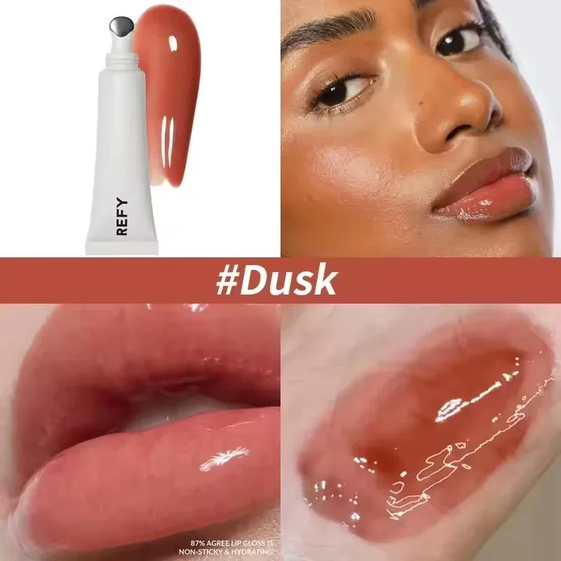 Lip Gloss Blush Dusk Fawn Lip Blam with Nonstick Long-lasting Smooths Lips Nourishing Hydrating Clear Lip Care Skin Makeup — image 9