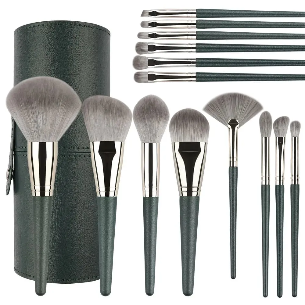 10/14Pcs Makeup Brushes Set EyeShadow Foundation Women Cosmetic Loose Powder Blush Super Soft Blending Make Up Brush Beauty Tool — image 1