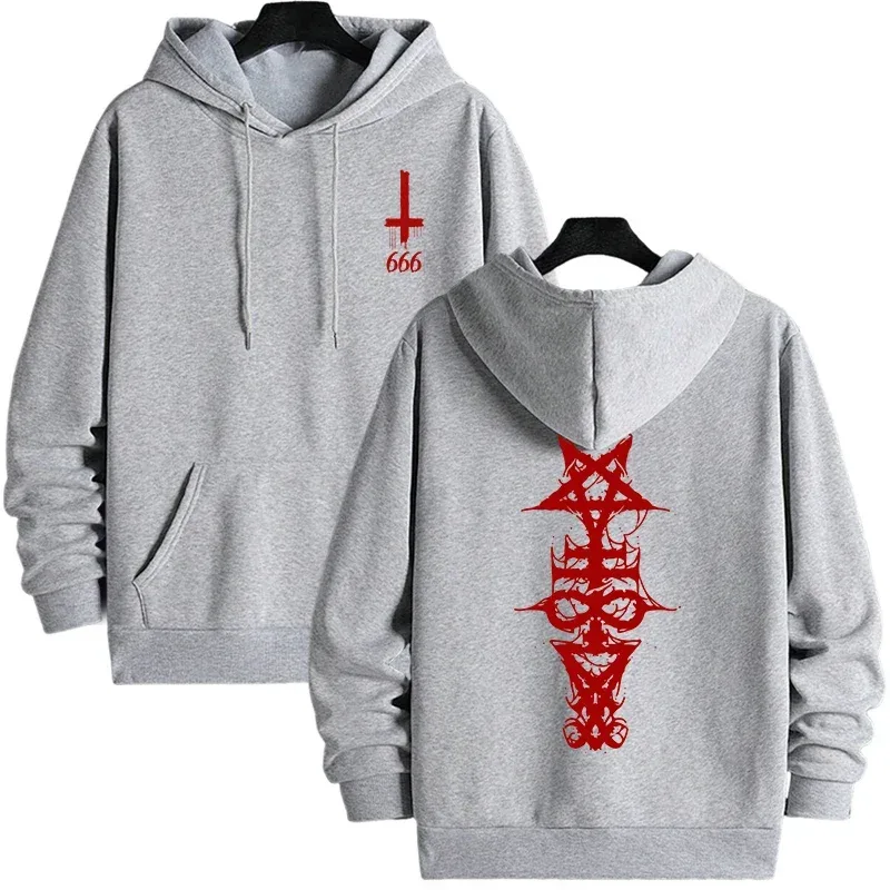 Mens Gothic Hoodie Satanic Symbol Print Street Fashion Warm Pullover Unisex Oversized Sweatshirt Outerwear Autumn Winter Outwear — image 30