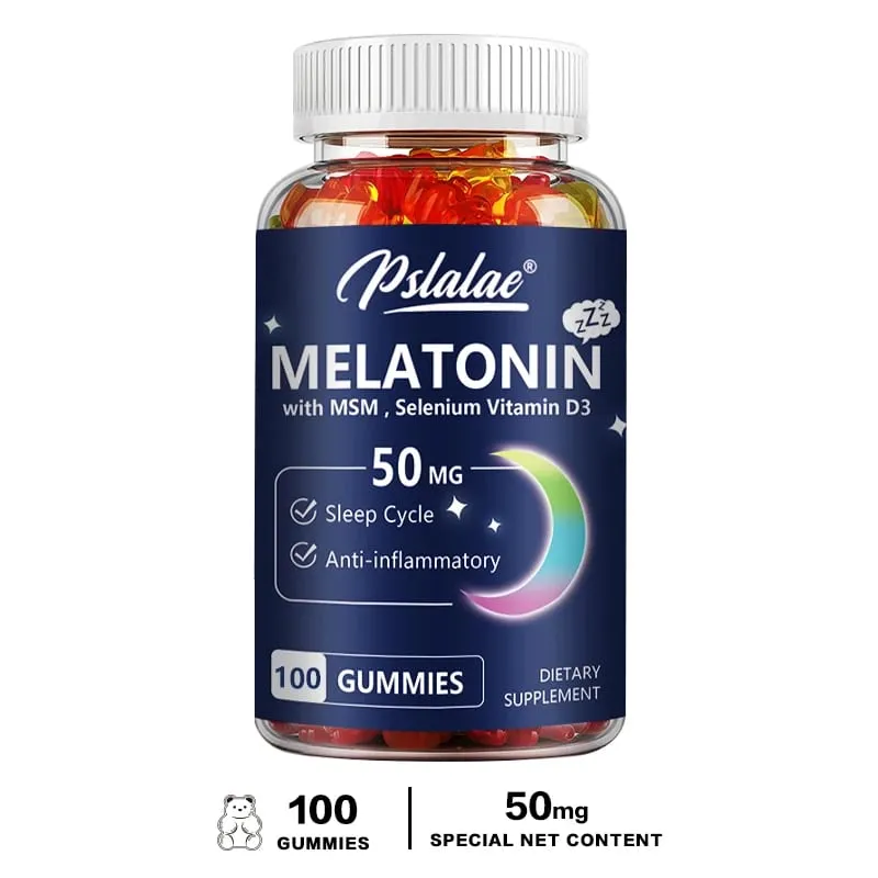 Melatonin Gummies 50mg - Sleep Aid Improve Sleep Quality and Support Deep Sleep
