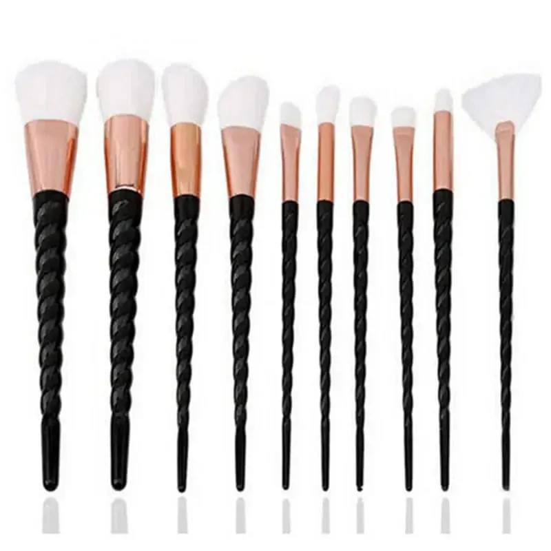 10pcs Makeup Brushes Set Soft Hair Foundation Brush Powder Blush Contour Eyebrow Eyeshadow Women Cosmetic Blending Make Up Tools — image 11
