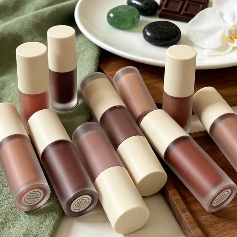 Summer Limited Rho Vanilla Beige LipBalm Moisturizing Transparent Lipstick Set Smooth Soft Tube Mirror Lip Gloss Lip Blum Makeup — image 2