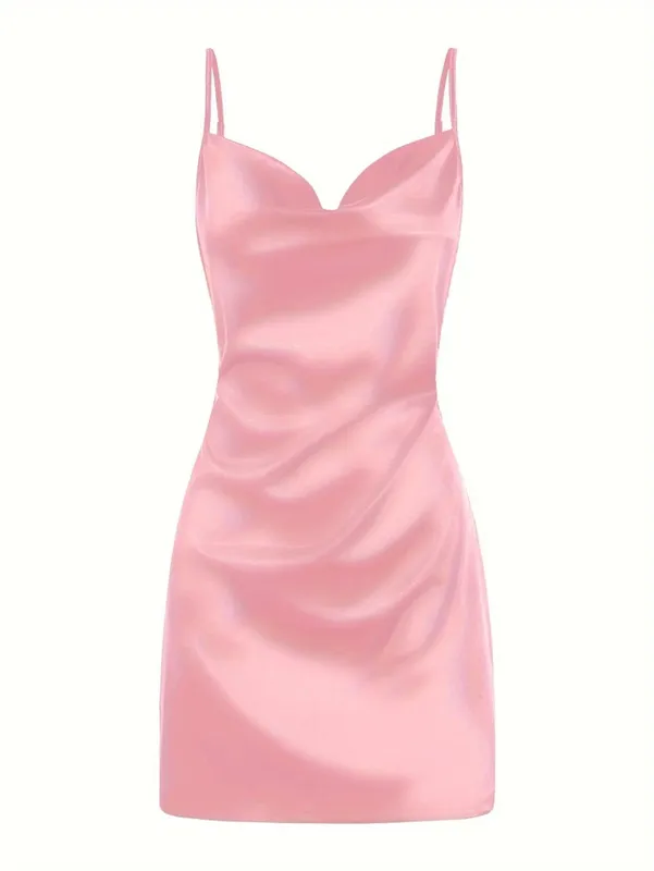 2024 Lady Va Voom ซาตินสะโพก Suspender Dress ผู้หญิง — image 8