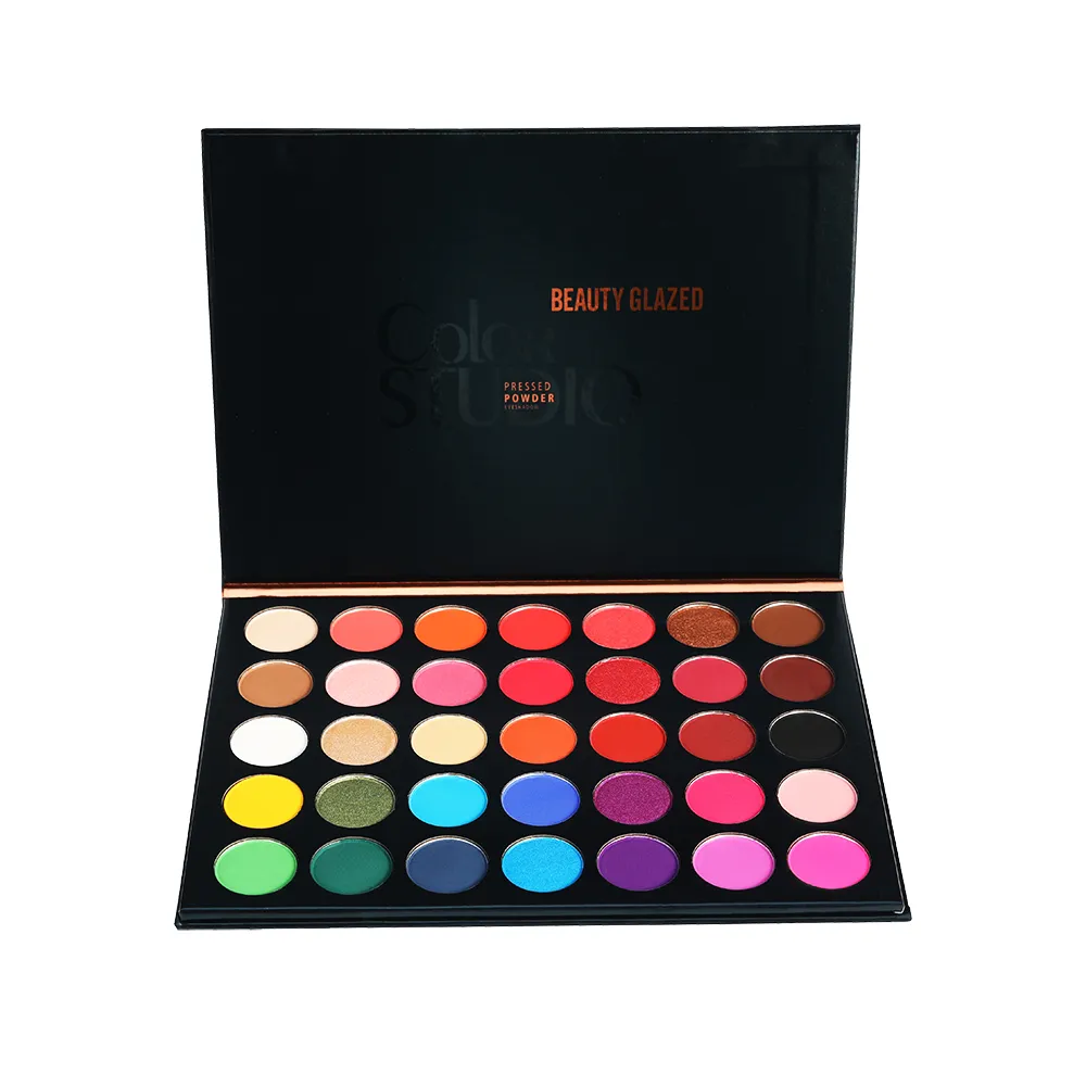 Beauty Glazed Eyeshadow Palette 35 Colors Matte Shimmer Natural Smokey Glitter Makeup Set for All Skin Types — image 6