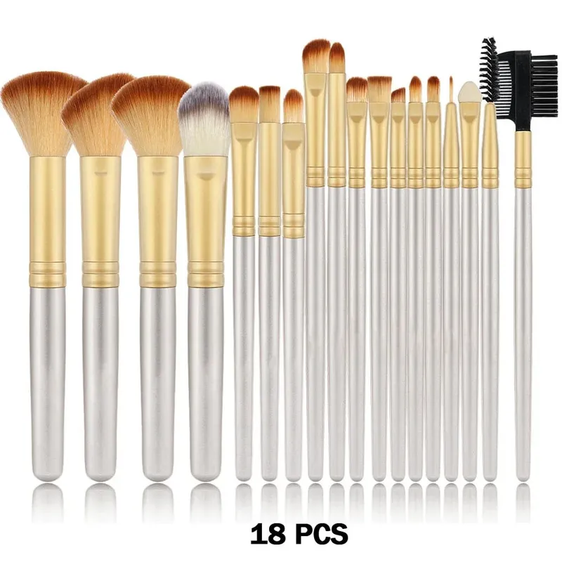 New 10/32PCS Makeup Brushes Set Soft Fluffy Powder Foundation Contour Blush Concealer Eyeshadow Blending Highlighter Beauty Tool — image 23