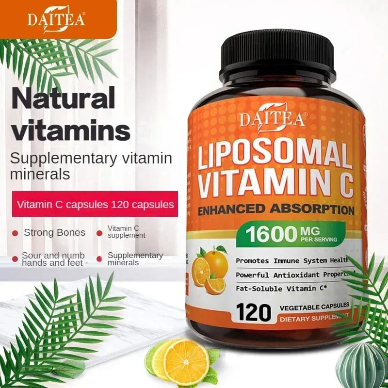 Lipozomal C Vitamini 1600 Mg - Yüksek oranda Emilebilir Yağda Çözünür C Vitamini Antioksidan Takviyesi Bağışıklık Sistemi ve Kolajen Güçlendirici — image 2