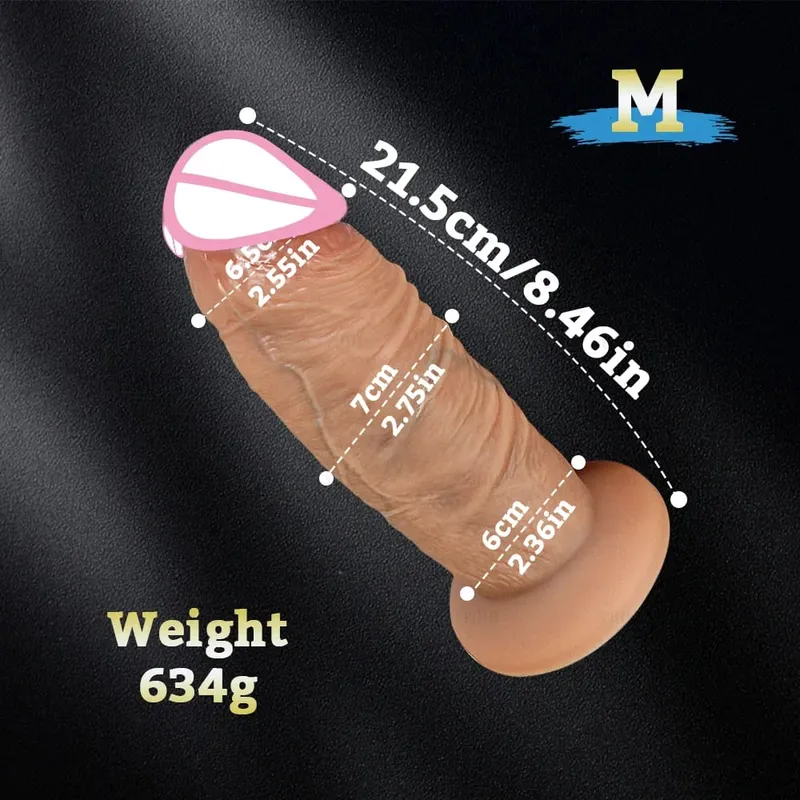 Dlouhý penis Velký péro Super realistická Silná dilda Silikonové Anální Dildo Vaginální expandér Sexuální hračka pro dospělé Žena Masturbace anální kolík — image 5