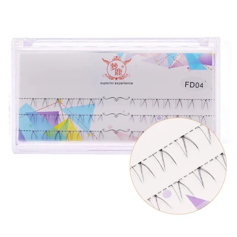 J Curl V Shape Under Eyelash Comic Eye Lashes Natural Bottom Lashes Soft Manga Eyelashes Bunches Eyelash Clusters Korean Makeup — image 26
