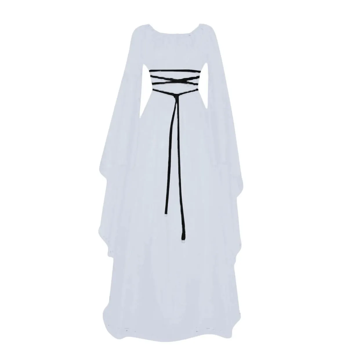 Women Dresses Vintage Medieval Cosplay Costume Ghost Witch Vampire Gothic Dress Halloween Christmas Masquerade Party Dress