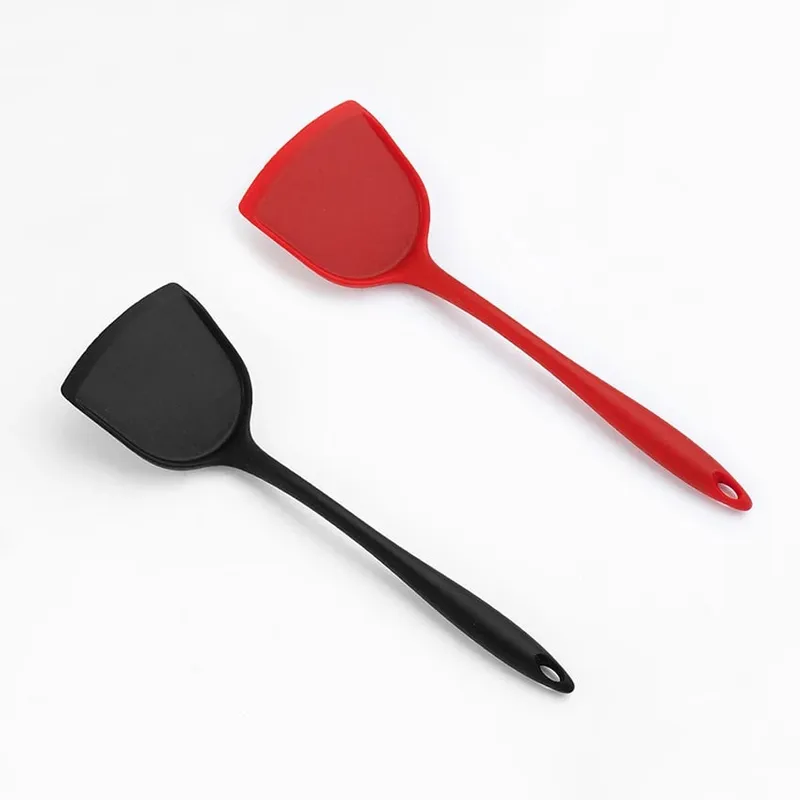 Silicone Kitchen Ware Non-stick Set Cooking Utensils Tools Egg Fish Frying Pan Scoop Fried Shovel Spatula Cooking Utensils — image 3